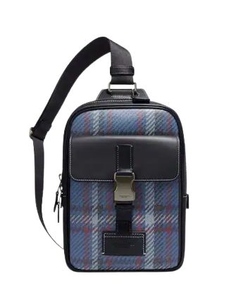 Coach Track Pack With Plaid Print | Brixton Baker
