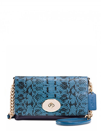 Coach Crosstown Crossbody in Colorblock Exotic Embossed Leather