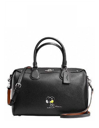 Coach X Peanuts Snoopy Bennett Crossgrain Satchel