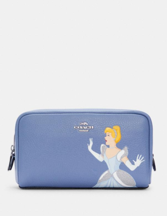 Coach Disney X Coach Small Boxy Cosmetic Case With Cinderella