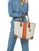 Michael Michael Kors Eva Large Logo Stripe Tote Bag