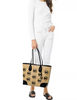 Michael Michael Kors Eva Large Woven Logo Tote