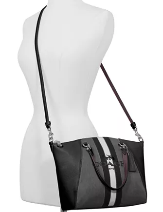 Coach Horse And Carriage Jacquard Prairie Satchel
