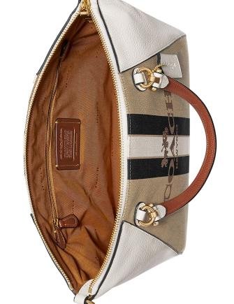 Coach Horse And Carriage Jacquard Prairie Satchel