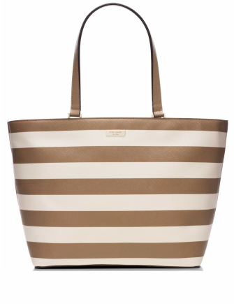 Kate Spade New York Grant Street Jules Grainy Vinyl Striped Tote