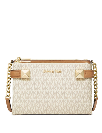 Michael Michael Kors Karla Signature Leather East West Crossbody ...