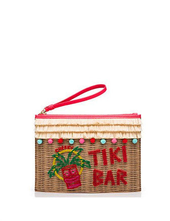 Kate Spade New York Tiki Bar Pouch Clutch Breath Of Fresh Air Wristlet