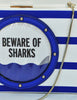 Kate Spade New York Emanuelle Make a Splash Beware of Shark Clutch