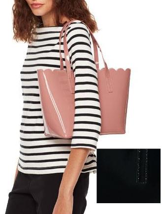 Kate Spade New York  Lily Avenue Small Carrigan Patent Leather Scallop Tote