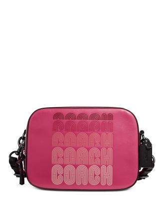 Coach Logo Leather Camera Bag