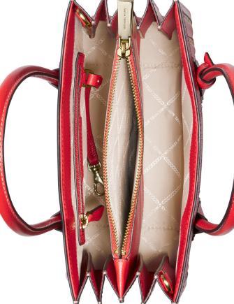 Michael Michael Kors Mercer Accordion Leather & Straw Tote