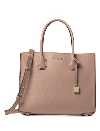 Michael Michael Kors Mercer Accordion Pebble Leather Tote