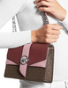 Michael Michael Kors Greenwich Small Two Tone Logo and Saffiano Leather Crossbody Bag