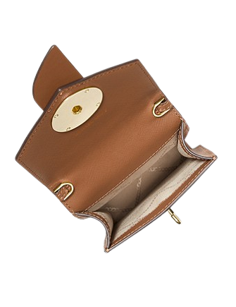 Michael Kors Small Saffiano Leather Convertible Crossbody Bag (Terracotta)  38F1C