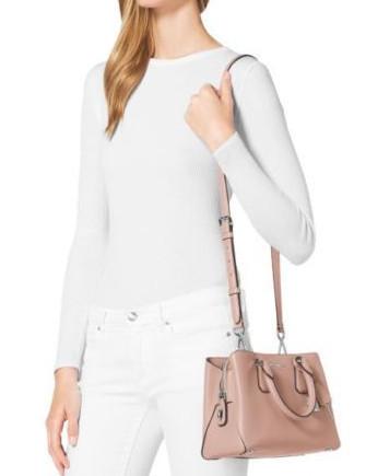 Michael Michael Kors Camille Small Leather Satchel