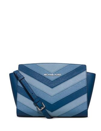 Michael Michael Kors Selma Chevron Medium Messenger