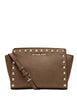 Michael Michael Kors Selma Medium Studded Saffiano Messenger
