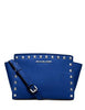 Michael Michael Kors Selma Medium Studded Saffiano Messenger