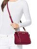 Michael Michael Kors Selma Medium Studded Saffiano Messenger