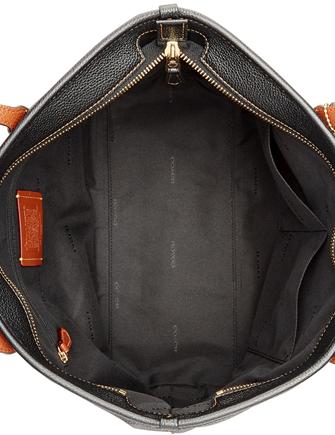 Coach Minnie Motif City Tote in Pebble Leather