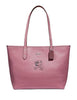 Coach Minnie Motif City Tote in Pebble Leather
