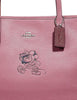 Coach Minnie Motif City Tote in Pebble Leather