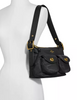 Coach Nylon Vintage Rose Print Interior Cargo Shoulder Bag
