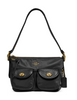 Coach Nylon Vintage Rose Print Interior Cargo Shoulder Bag