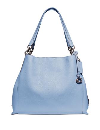 Coach Polished Pebble Leather Dalton 31 Shoulder Bag