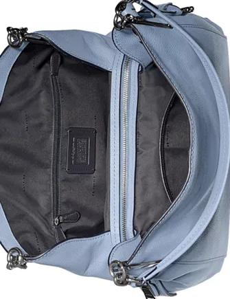 Coach Polished Pebble Leather Dalton 31 Shoulder Bag