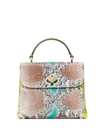 Kate Spade New York Romy Python-Embossed Mini Top-Handle Bag