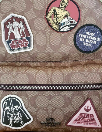 Coach Star Wars X Medium Charlie Backpack in Signature With Patches