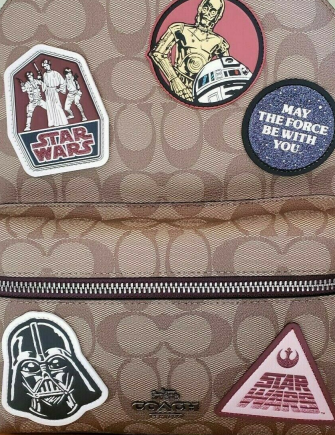 coach backpack star wars Coach Star Wars X Medium Charlie Backpack in Signature With Patches
