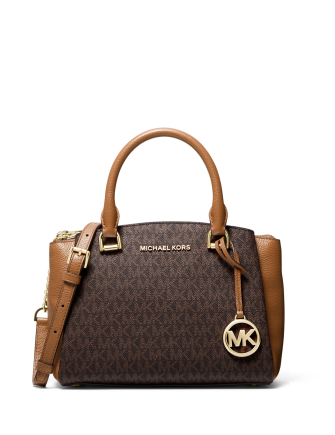 Michael Michael Kors Signature Maxine Small Leather Messenger Bag