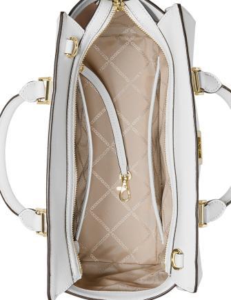 Michael Michael Kors Sylvia Crossgrain Leather Top Zip Satchel