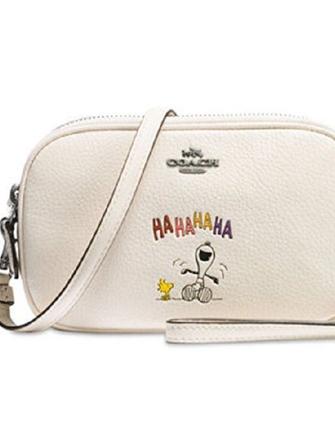 Coach Peanuts Snoopy Leather Pouch Crossbody