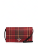 Coach Anna Foldover Clutch Crossbody With Tartan Plaid Print