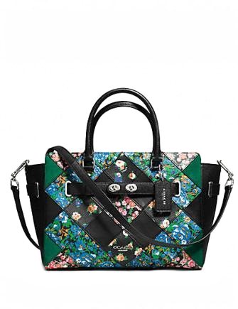 Coach Blake Carryall in Floral Patchwork Leather