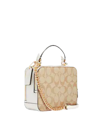 Coach Box Crossbody In Signature Canvas | Brixton Baker