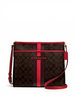 Coach Signature Varsity Stripe File Crossbody Bag