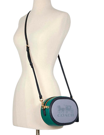 Coach Camera Bag In Colorblock With Horse And Carriage