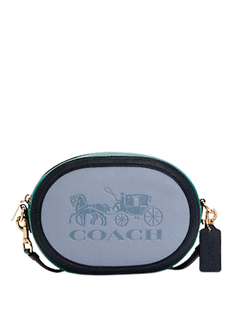 Coach Camera Bag In Colorblock With Horse And Carriage