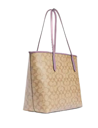 Coach City Tote In Signature Canvas