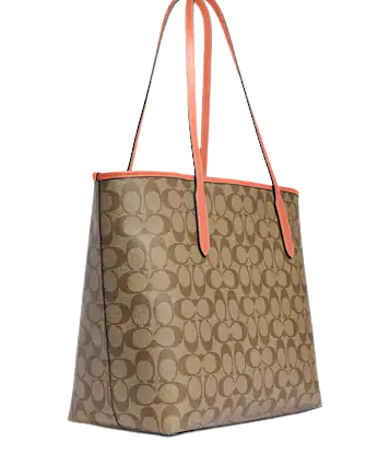 Coach City Tote In Signature Canvas