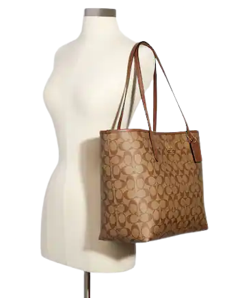 Coach City Tote in Signature Canvas