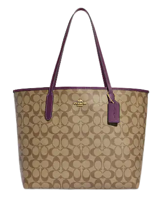 Coach City Tote in Signature Canvas