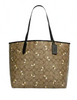 Coach City Tote In Signature Canvas With Bee Print