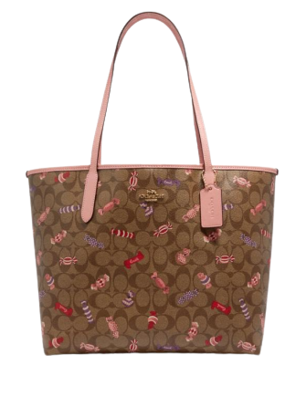 Coach City Tote in Signature Canvas With Candy Print