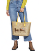 Coach City Tote In Signature Canvas With Dreamy Veggie Horse And Carriage