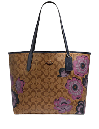 Coach City Tote in Signature Canvas With Kaffe Fassett Print